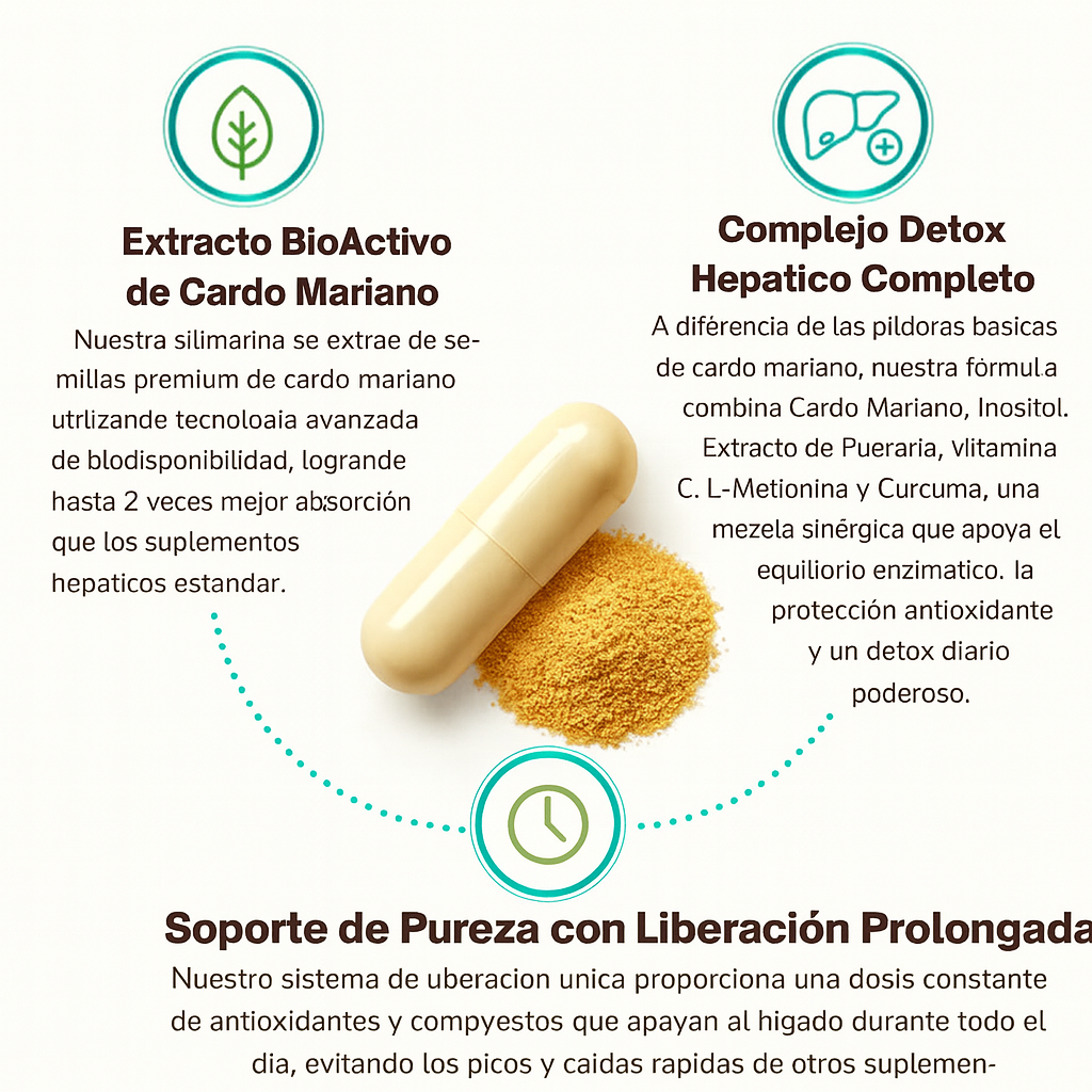 OXYFUEL Cardo Mariano – Detox Hepático & Limpieza de Colon