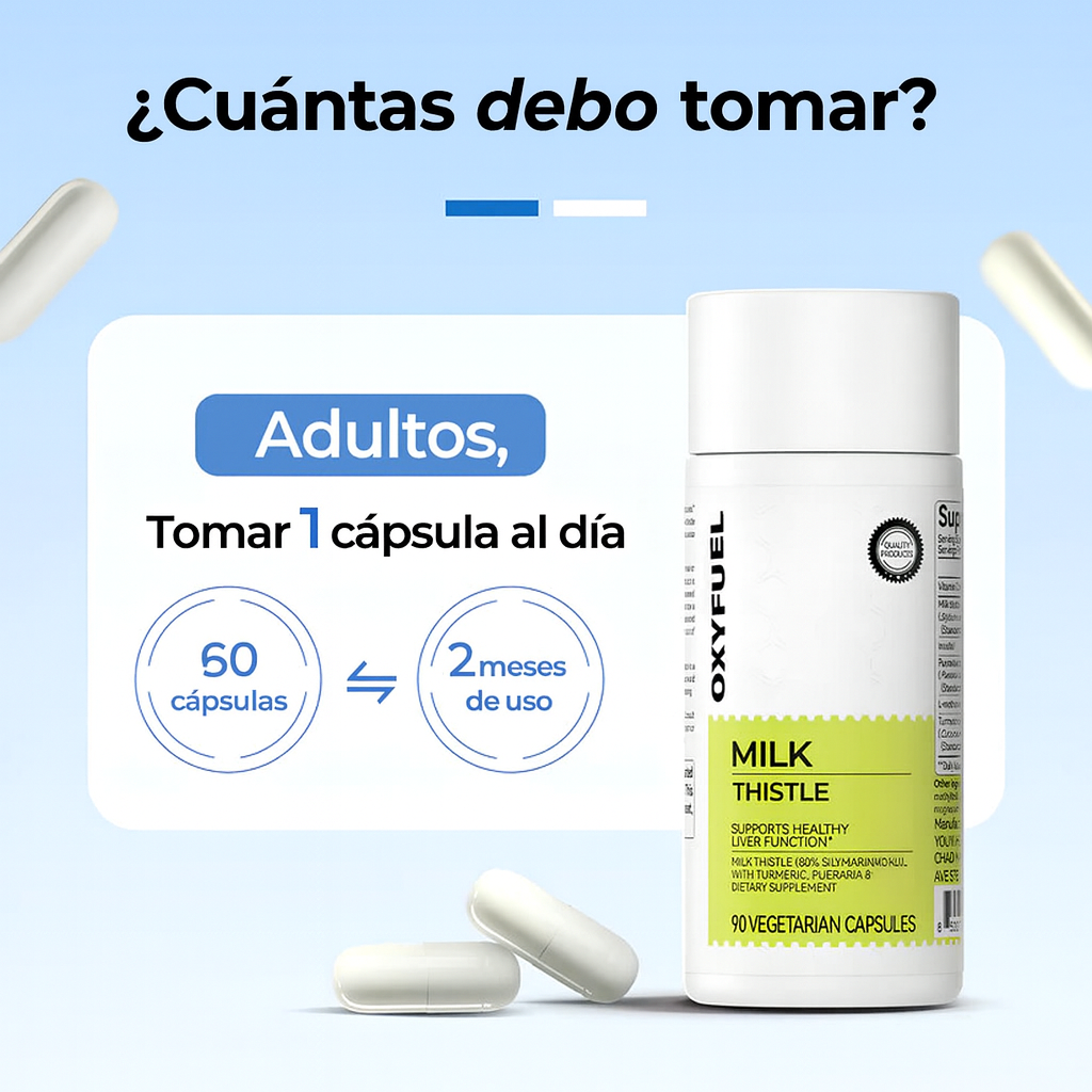 OXYFUEL Cardo Mariano – Detox Hepático & Limpieza de Colon